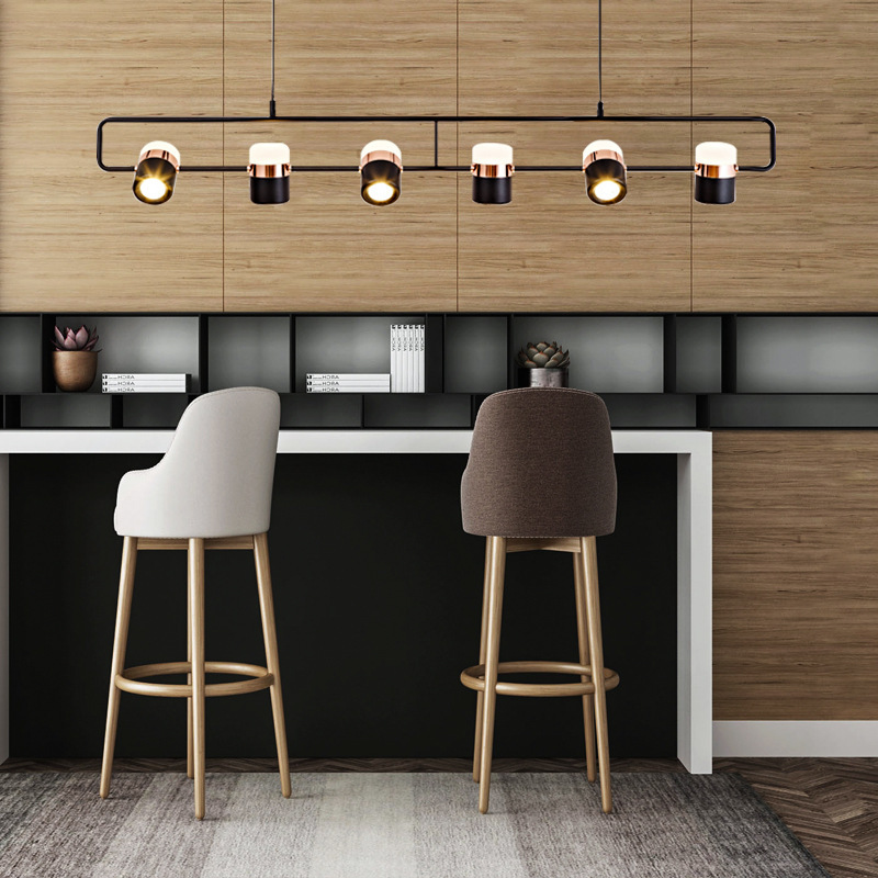 Diseño simple isla LED luces giratorias iluminación de comedor puede ser iluminación moderna bar diseñador de mesa de iluminación giratoria de comedor personalidad