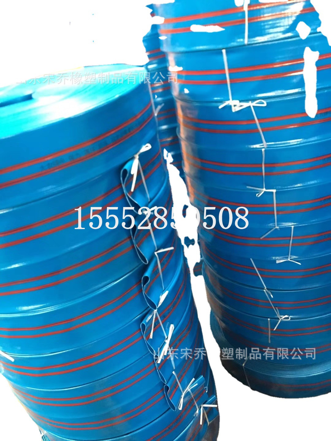 DN25mm-200mm工农业灌溉建筑排放水水带1- 8寸PVC蓝水带