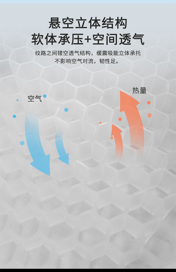 Factory direct new summer ice silk cold gel car seat cushion non-slip breathable cool mat home office seat cushion