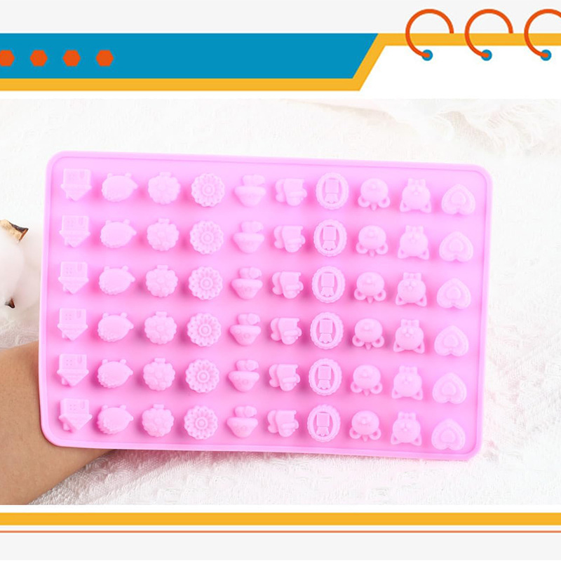 60 animales del bosque molde de pastel de silicona DIY amor caramelo chocolate molde de fuego horneado postre