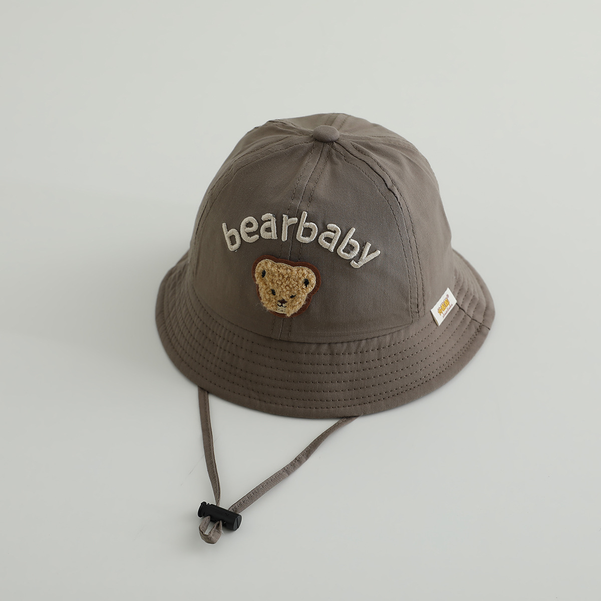 Sombrero de bebé primavera y otoño sombrero pescador sombrero oso pequeño sombrero de verano delgado sombrero de bisel grande sombrero de protección solar para hombres y mujeres