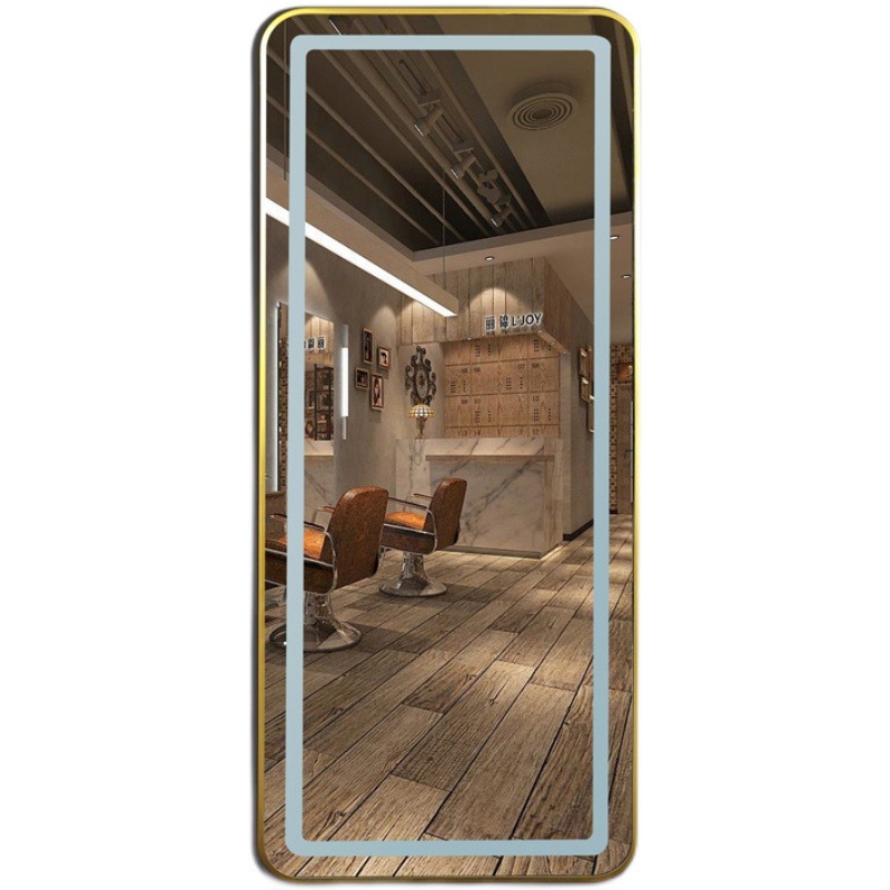 Espejo de Barbería, Soporte para Espejo de Salón de Belleza, Espejo Moderno para Tintes y Permanentes, Espejo de Pie de Cuerpo Entero para Peluquería, Estable.