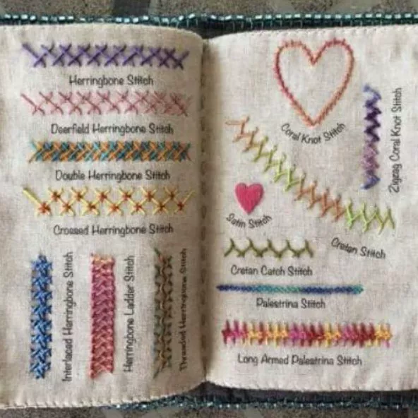 Кроссбордер горячий новый продукт шитье книга DIY образец книга лен embroidery энтузиаст книга