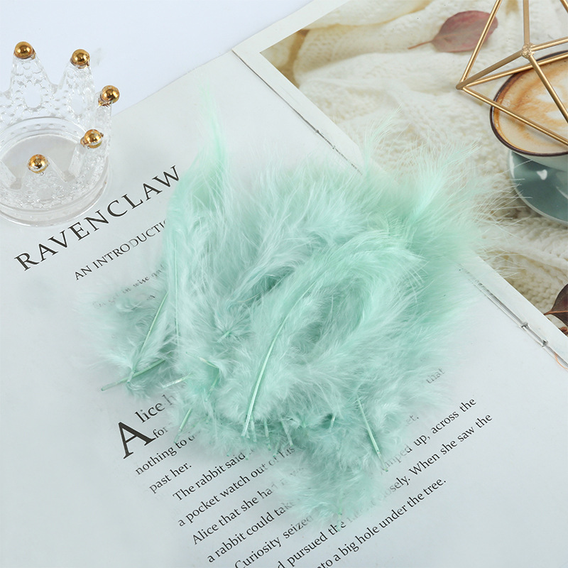 Pelotas de pavo, plumas de terciopelo de cola afilada, plumas de colores, Dreamnet, plumas, plumas, luces de plumas, bolas de olas, plumas, venta al por mayor transfronteriza