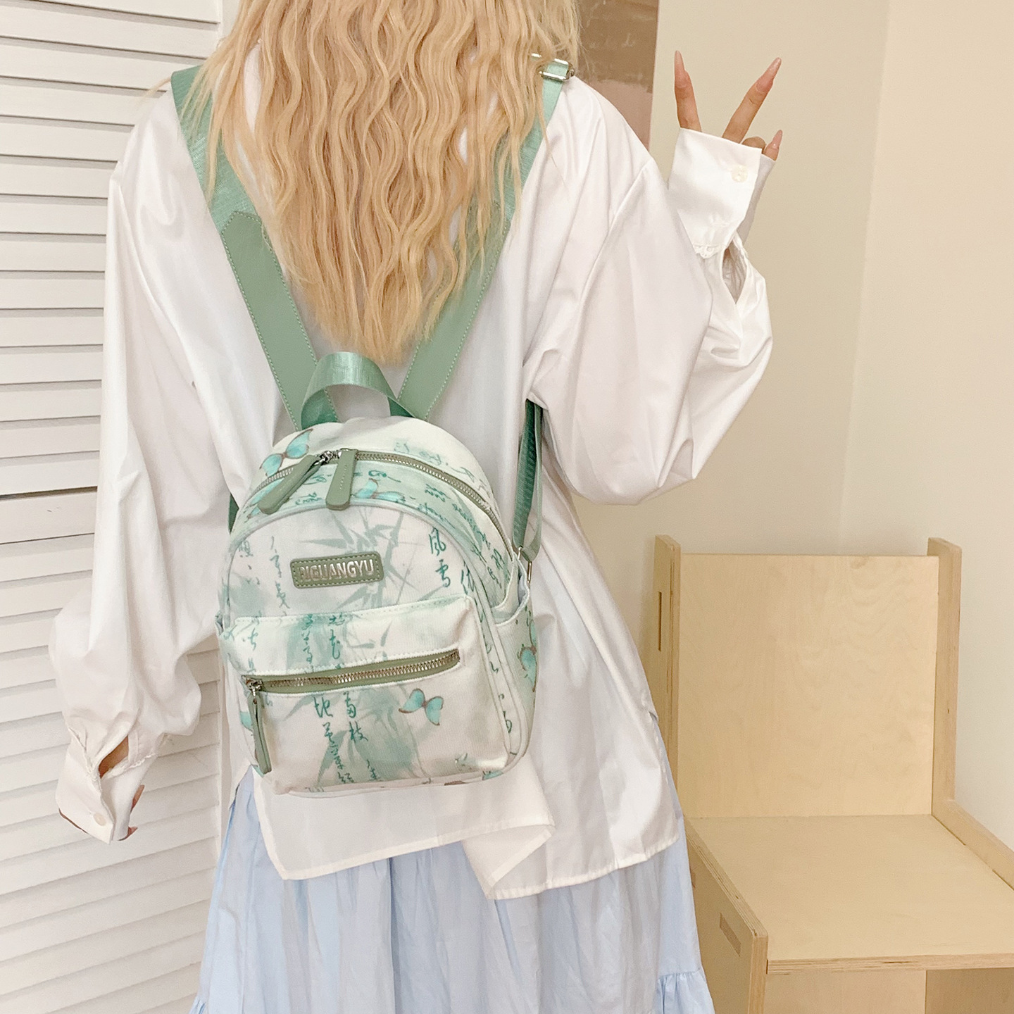 Nueva moda china nicho mochila para niños y niñas adorable mariposa impresión mochila de estudiantes 2026 nueva mochila infantil