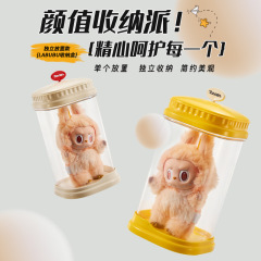 拉布布挂件展示盒透明叠层labubu毛绒公仔玩偶手办盲盒收纳展示架