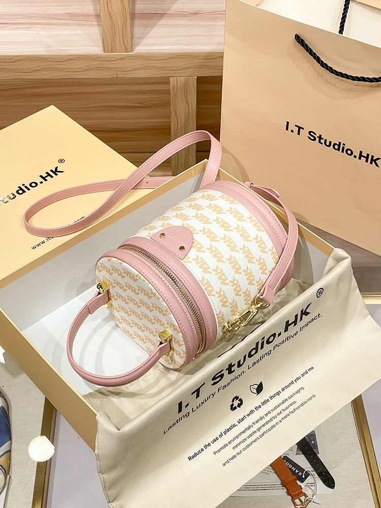 Hong Kong Genuine Leather Bucket for Women's 2023 New Spring/Summer Luxury Small Handheld Cylindrical Cylinder Crossbody_voghion.com