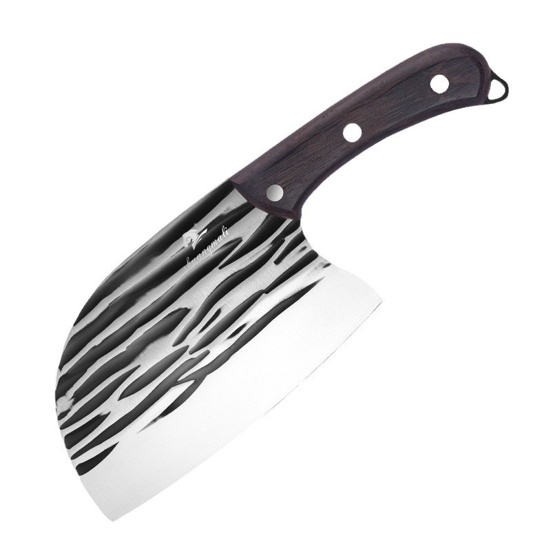 Cuchillo de cocina de acero inoxidable forjado para cortar carne y rebanar cabezas de pescado, venta directa del fabricante, cuchillo de cocina afilado y duradero.