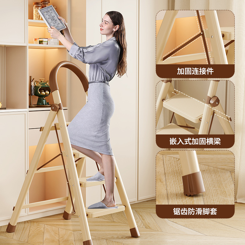 錬鉄製ステップはしご、家庭用折りたたみはしご、厚みのあるエンジニアリングはしご、ヘリンボーンはしご、伸縮階段、多機能はしご|undefined