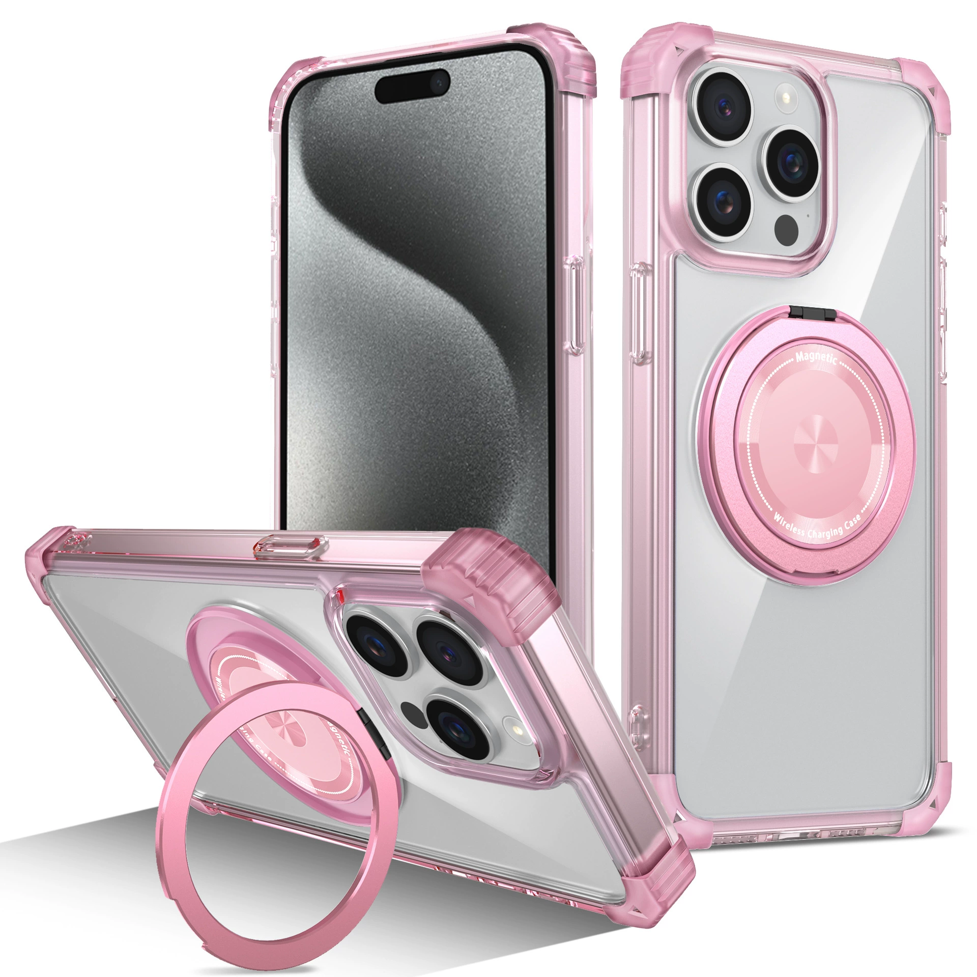 Apple, совместимый с iPhone 15, трубчатые защитные уголки, 15 Pro Max, 360 градусов, 15 Plus, защита от падений