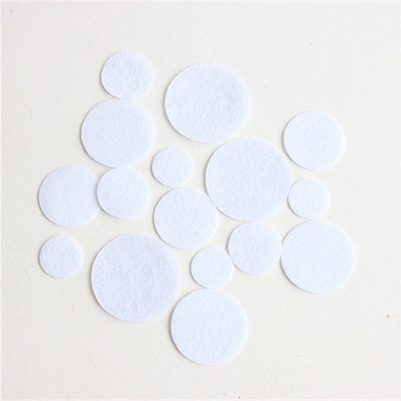Ready-Made Non-Woven Fabric White Sheets Felt Fabric Round Pieces Headwear Flower Pads Base Sheets Handmade DIY Jewelry Accessories Hair Accessories