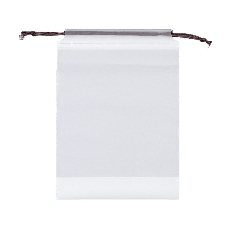 PE bolsillo de paquete esmaltado EVA blanco pequeño oso Daisy bolsa de cuerda de dibujo zapato bolsa de almacenamiento de polvo bolsillo de paquete transparente