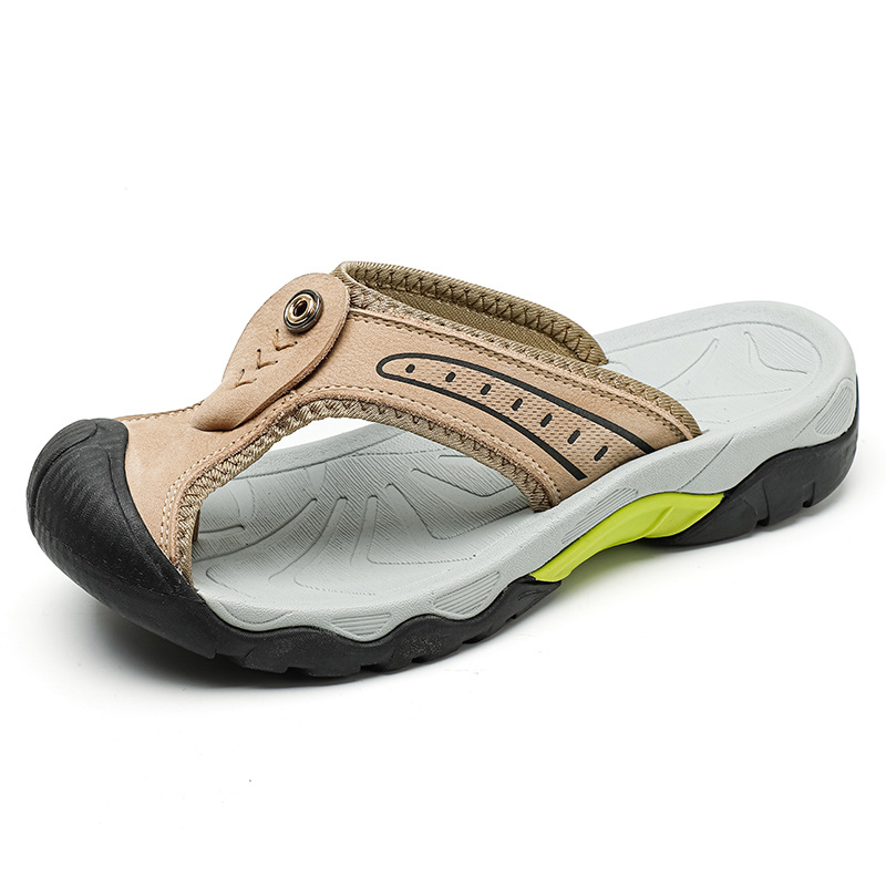 2026 sandalias de cuero casuales para hombres zapatos de playa de verano sandalias deportivas al aire libre sandalias de montaña zapatillas de trekking