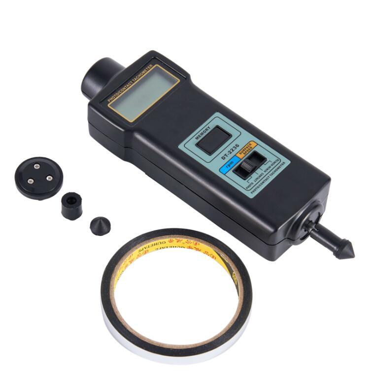 다기능 타코미터 DT-2236 광전 접촉 이중 목적 타코미터 레이저 접촉 속도 테스터