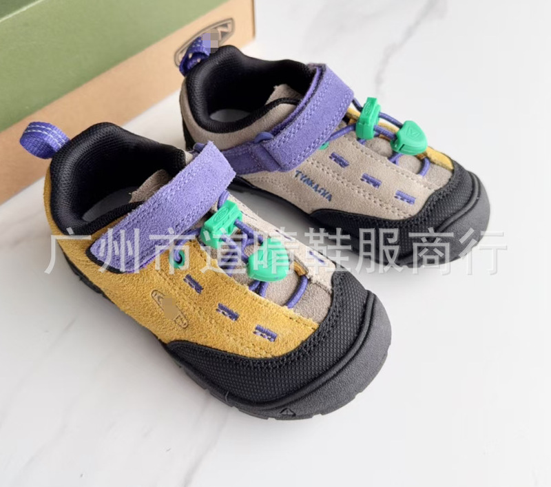 KN003 现货升级版科恩韩版魔术贴潮流keen丑萌翻毛皮莆系童鞋批发|undefined