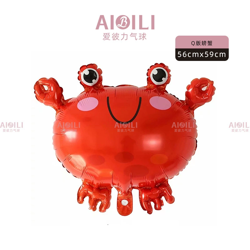 Marine balloon, seahorse, octopus, starfish