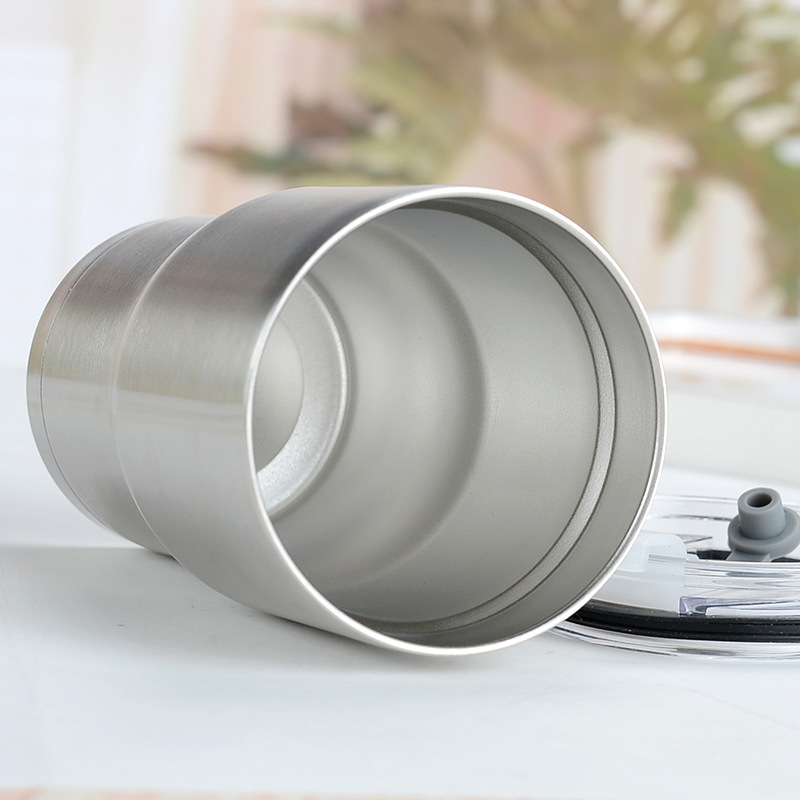 Vaso térmico de acero inoxidable 20/30oz aislamiento al vacío con pajita portátil para coche y viajes