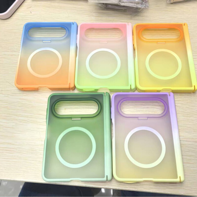 Suitable for Huawei Pura X Max Dual-Axis Case Phone Case, Px Max Gradient Phone Case with Central Axis Protection