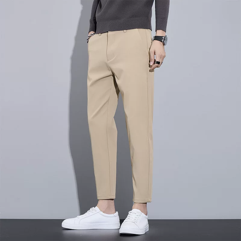Summer trend trousers for leisure, for teenagers, slim fit, loose straight fit