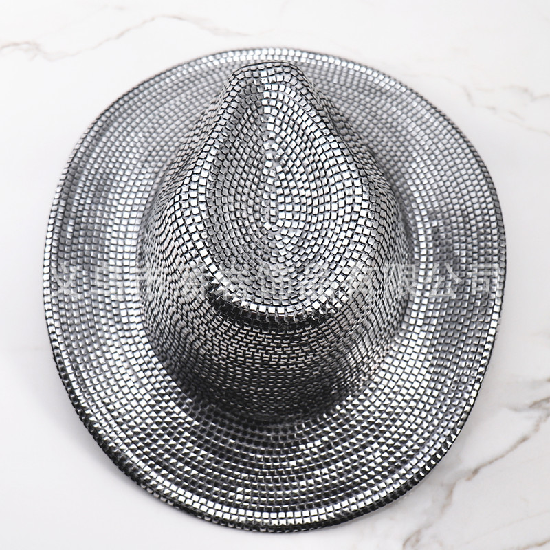 Amazon transfronterizo nuevo sombrero de verano jazz sombrero de copa británico hombres y mujeres sombrero de rendimiento sombrero de protección solar a prueba de sol