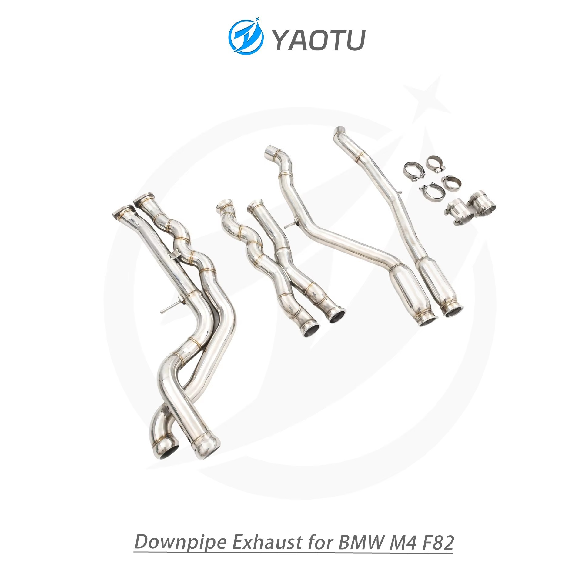 YT high-performance stainless steel equal-length mid-pipe for BMW M4 F82