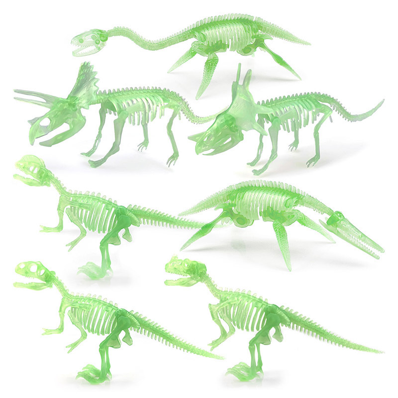 Nueva excavación arqueológica fósil de dinosaurio esqueleto luminoso esqueleto fluorescente clásico Tyrannosaurus Dragon exportación