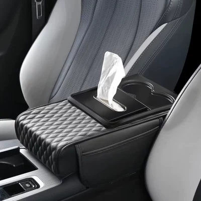 Armrest box pad Box Pad Five-In-One Universal - black