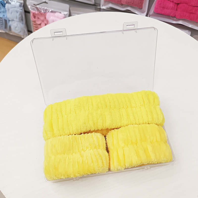 洗脸发带三件套洗漱防水防湿袖敷面膜束发带简约头带女用发捆发箍|undefined