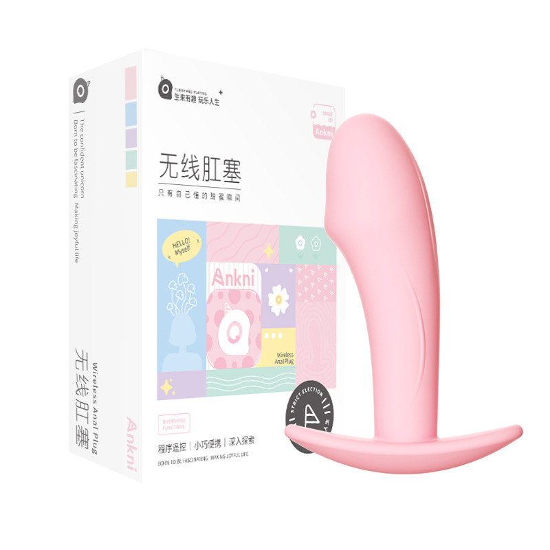 Mini programa de plug anal inalámbrico para salir con control remoto inalámbrico para hombres y mujeres masturbadores sexuales para adultos 130 / caja