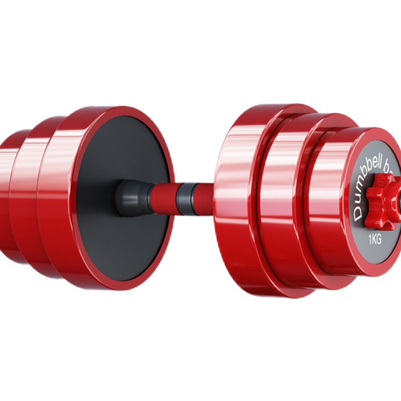 Iron-Coated Dumbbells Men's Home Equipment Combination Set Dormitory Barbell Adjustable Weight Kettlebell Set Wholesale