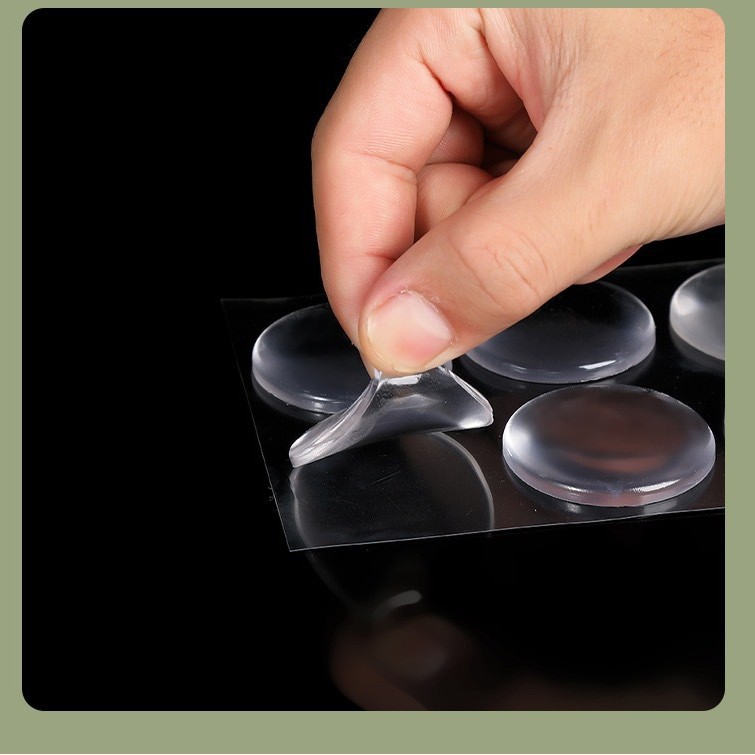 Almohadilla anticolisión, manija de la puerta, engrosamiento, succión de puerta silenciosa, amortiguador de silicona, pegatina de pared de la puerta, tapón de la puerta, almohadilla de pie de silicona, antideslizante y sólido