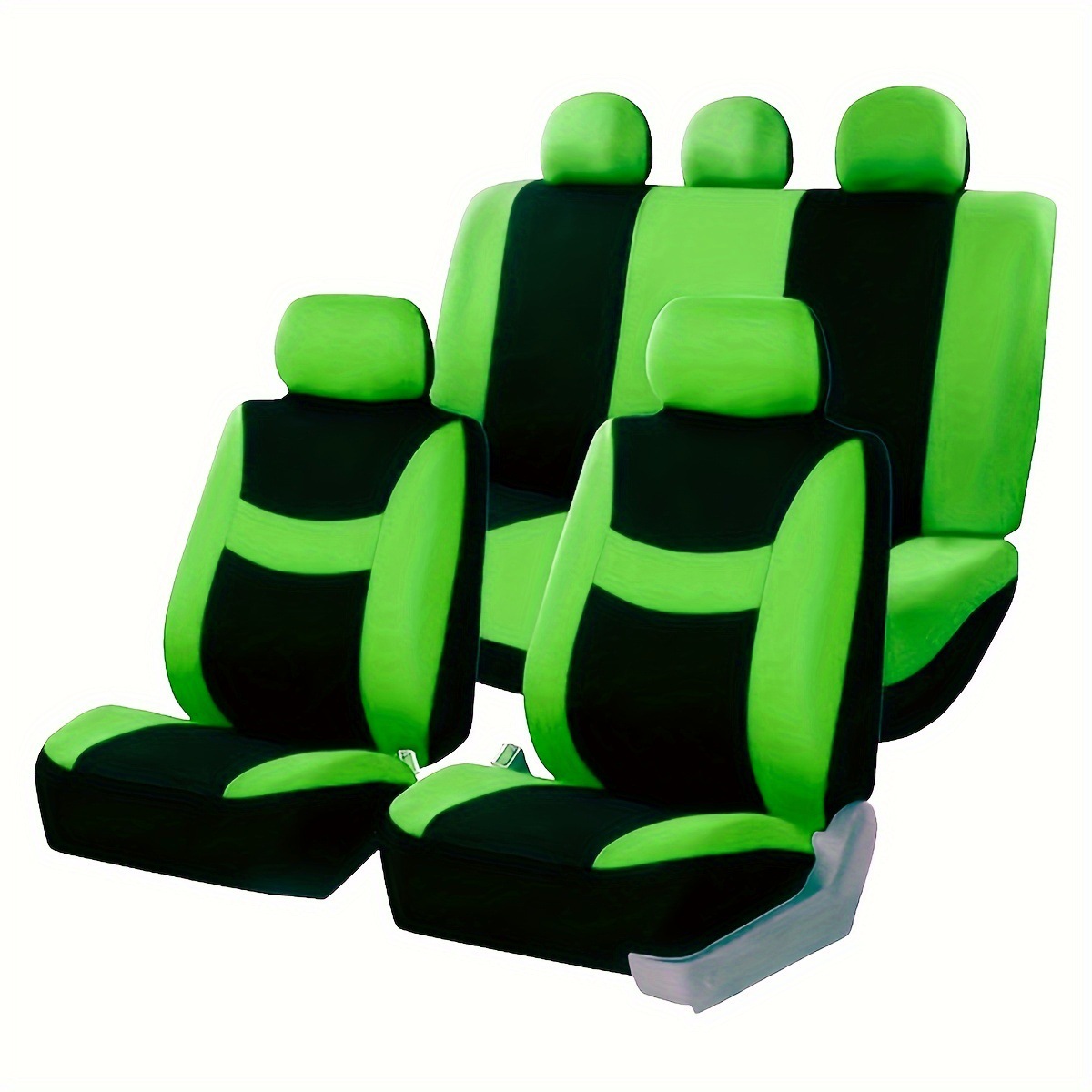 Cross-Border Temu Amazon Mexico Smiley Face Universal Five-Seater Car Fabric Seat Cover Factory Direct Sales in Large Quantities