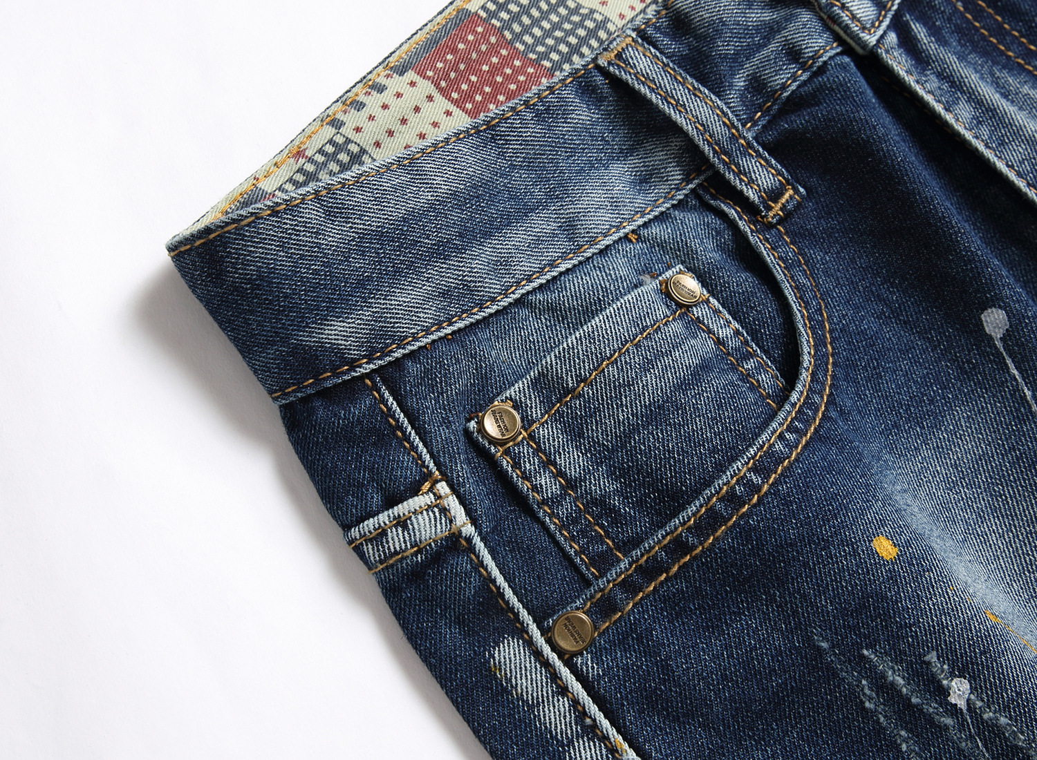 Men's Knee Rip Distressed Denim Shorts With Irregular Bleach Spots, Vintage Blue Washed Casual Summer Shorts For Jeans Lovers_viptrois.com