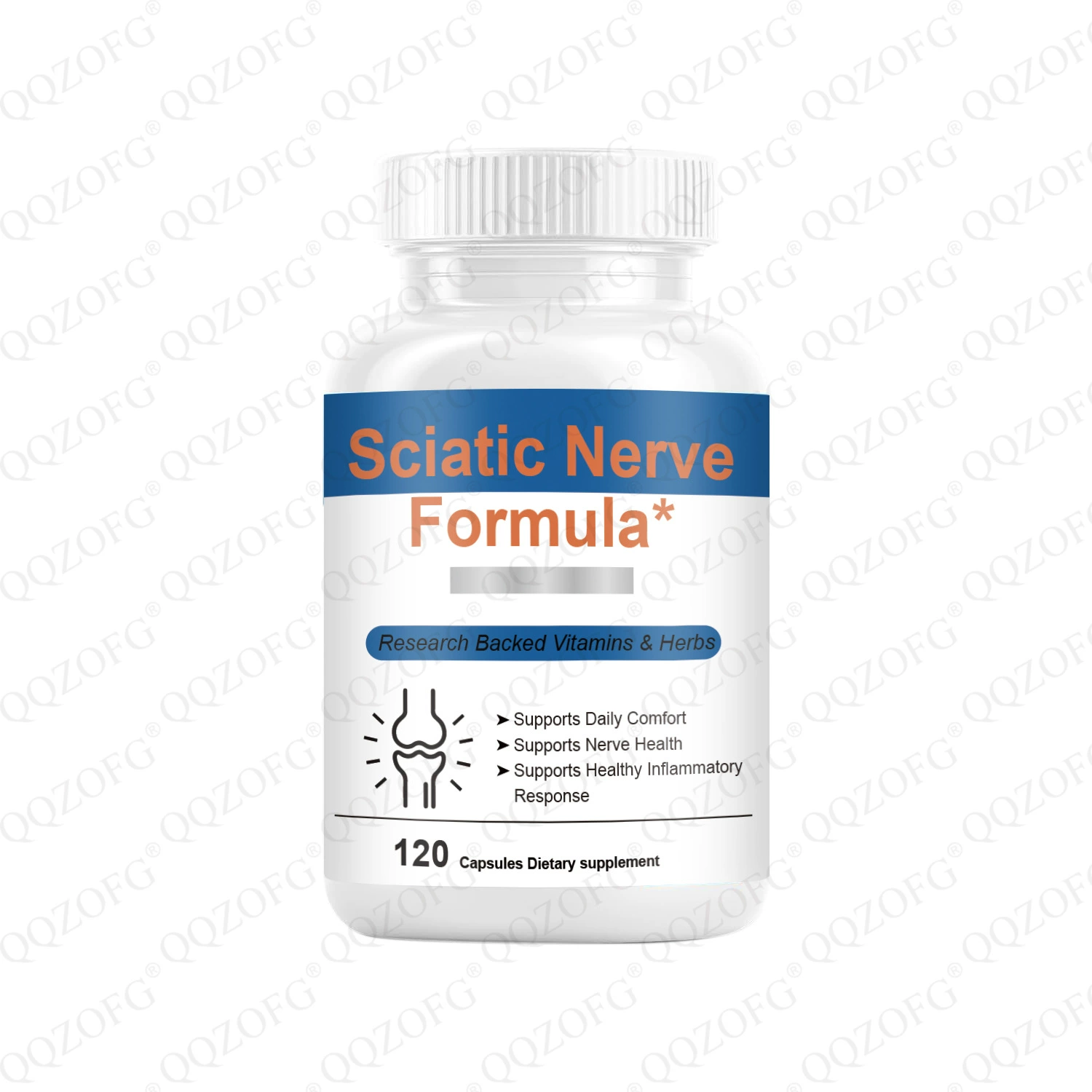 Капсулы Amazon Cross-Border Best-Seller Sciatic Nerve Formula, 120 капсул, поставляемые от производителя.