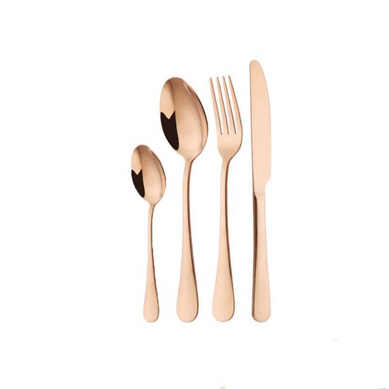 cubiertos de acero inoxidable cuchillo de filete tenedor cuchara set de tres piezas serie 1010 set de cubiertos de comida occidental casero comer cubiertos de filete