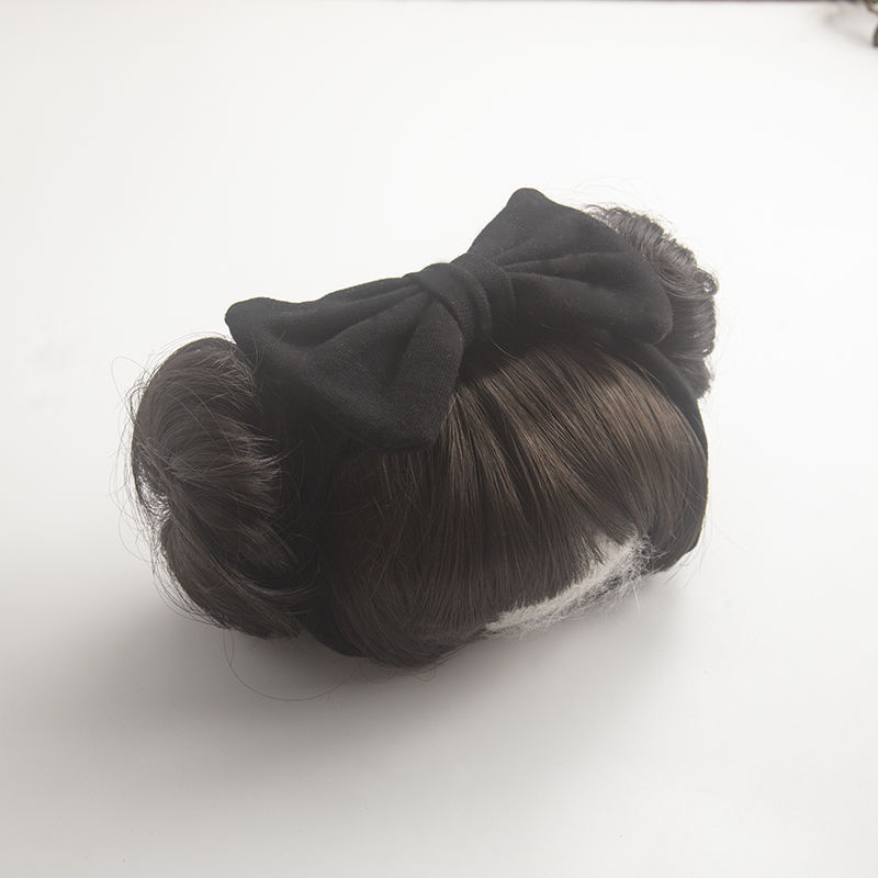 블랙 보우 더블 가발