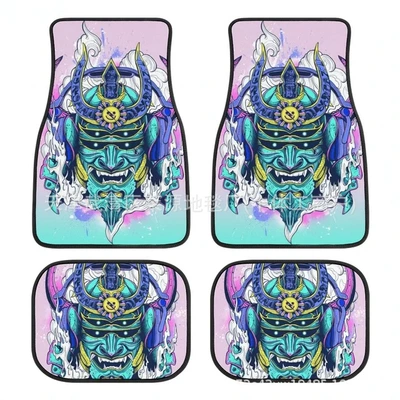 crystal velvet foot mat | Avtomobil döşəmə paspasları - yh-japanese-style-car-floor-mats-3-3344cm-two-piece-pack