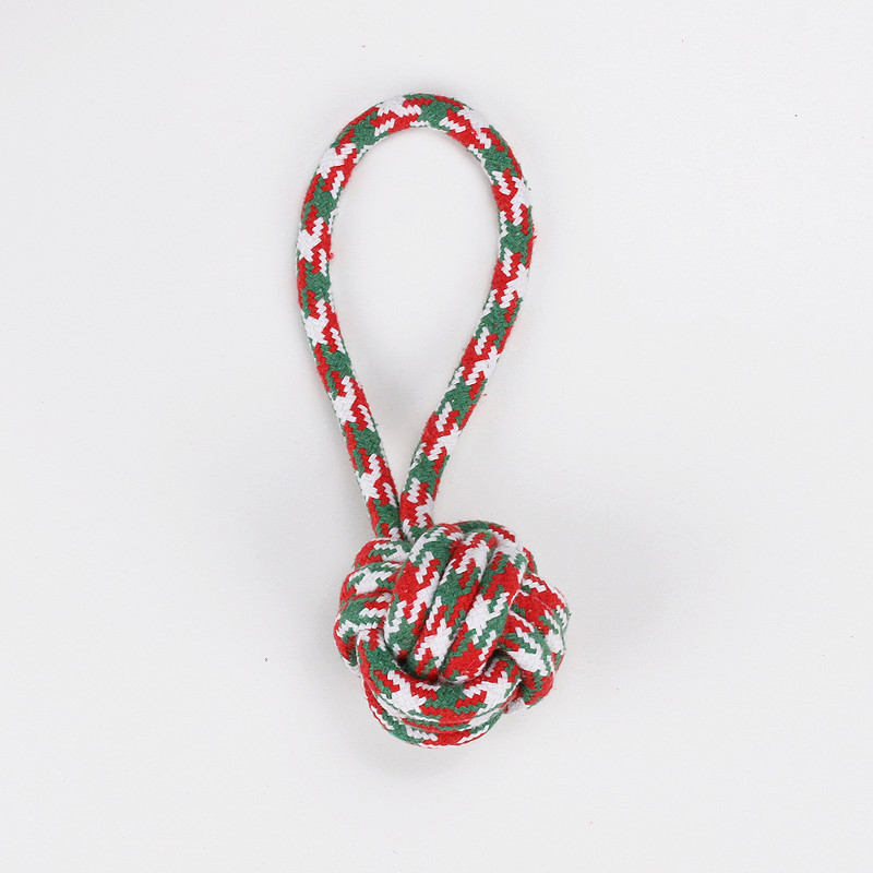 El juego de juguetes para perros más vendido de Amazon, un juguete navideño de cuerda de algodón para mascotas, alivia el aburrimiento, es duradero y resistente a las mordidas.