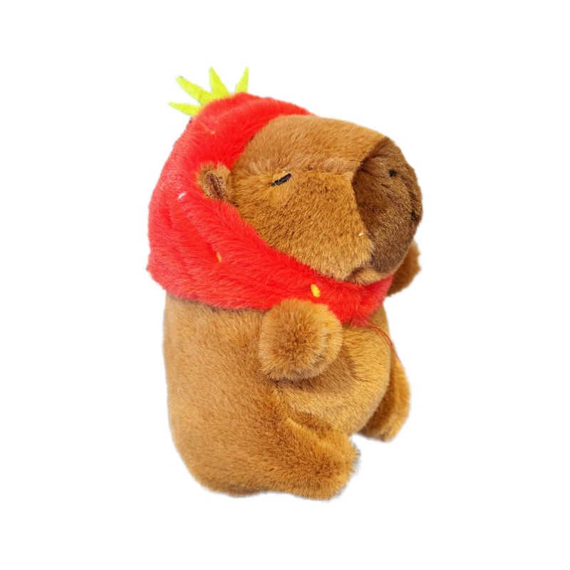 Popular capabala doll cute capybara doll keychain baby catching machine doll boutique plush pendant