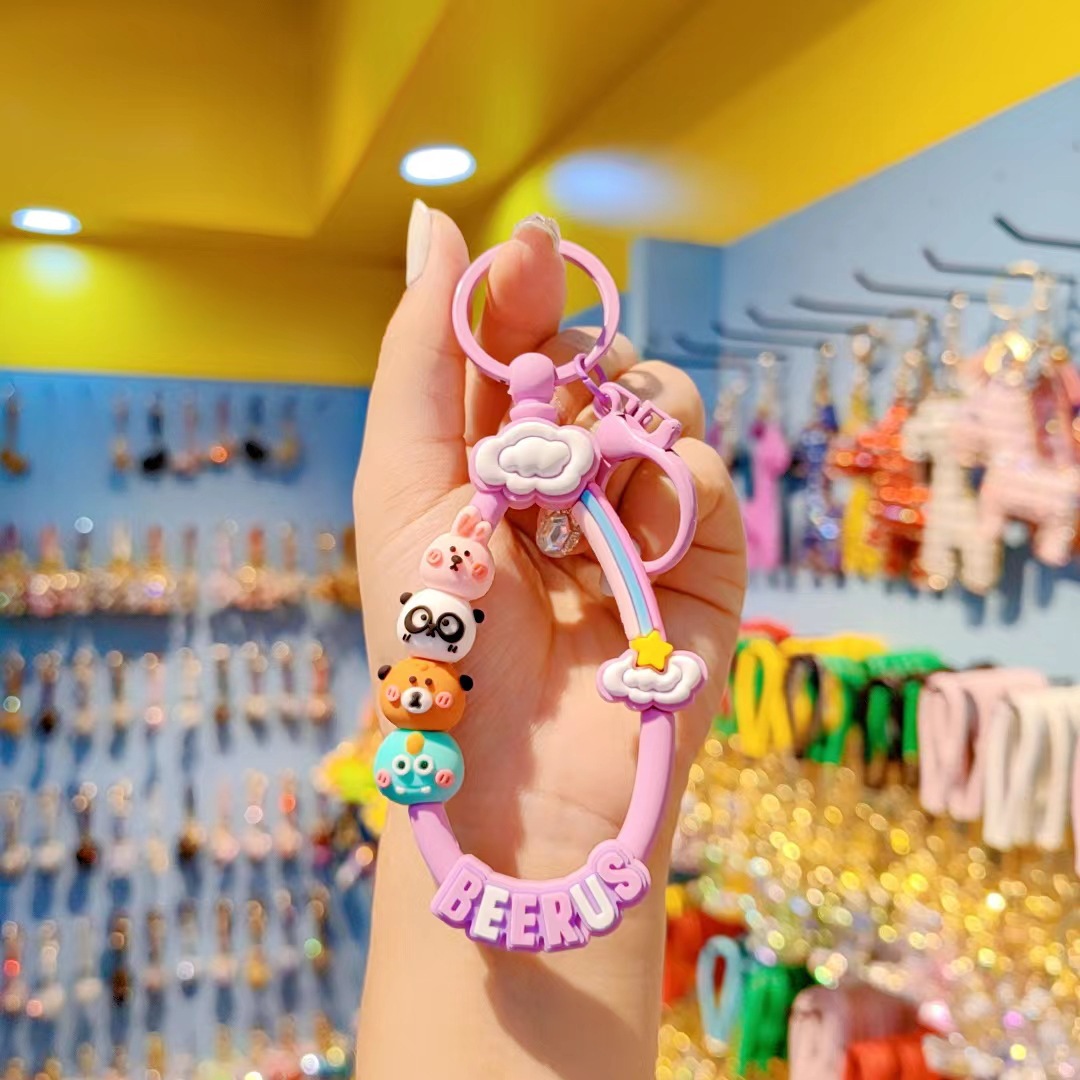 Cuerda de dibujos animados morada