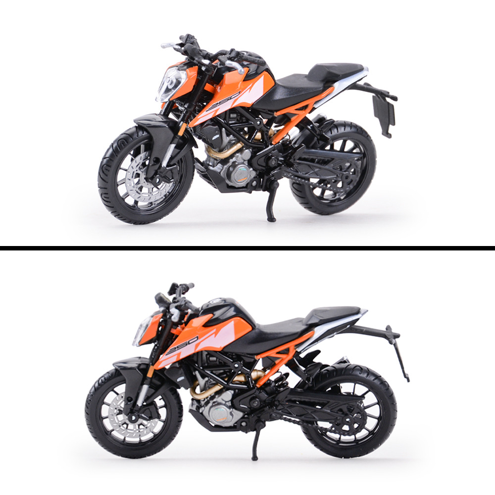 Bimei 1:18KTM 250 Duke Locomotora pesada modelo de motocicleta de aleación de simulación colección de productos terminados