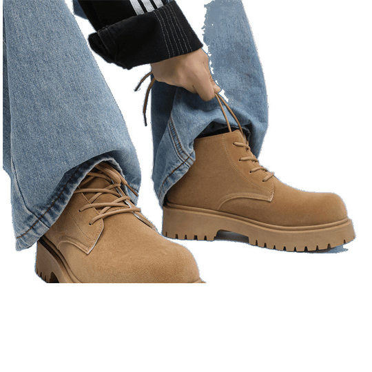 [1227 People Collected] Martin Boots Men's Spring New High-Top Thick-Soled Big-Toe Derby Retro Suede Workwear
