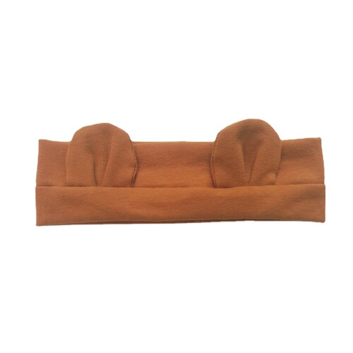 Autumn Children's Hair Accessories Korean Version Pure Color Simple Cute Bear Ears Hairband Baby Baby Protection Fontanelle Headband Hair Band 