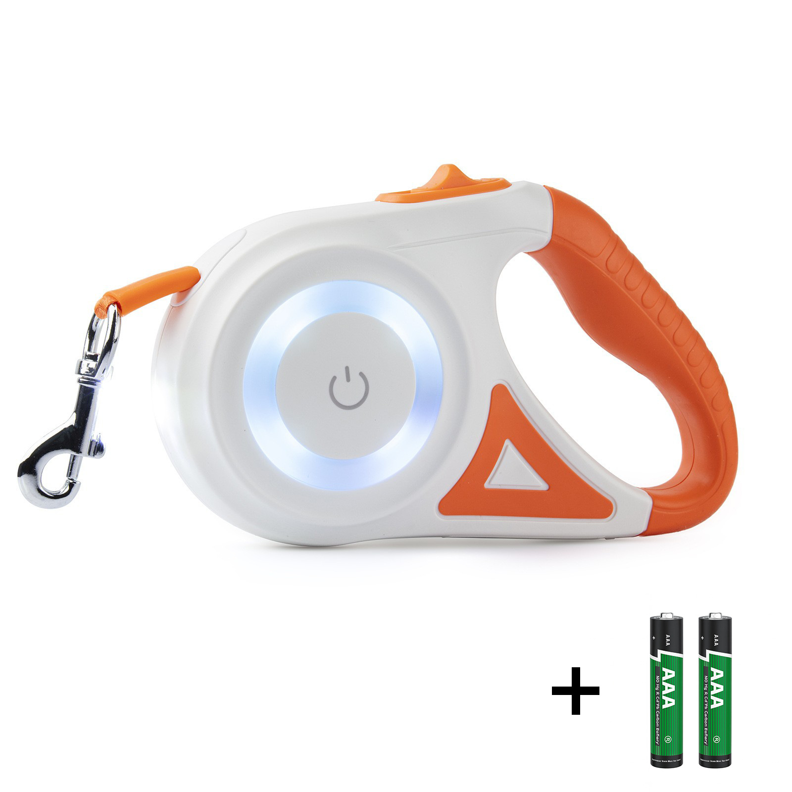 Correa retráctil automática para perros de dos colores – producto para mascotas de moda y multicolor, envío rápido.