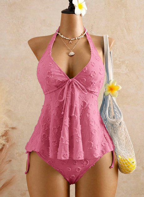 Damen Bikini Set Badeanzug Mit Neckholder Für Den Urlaub Strand_voghion.com