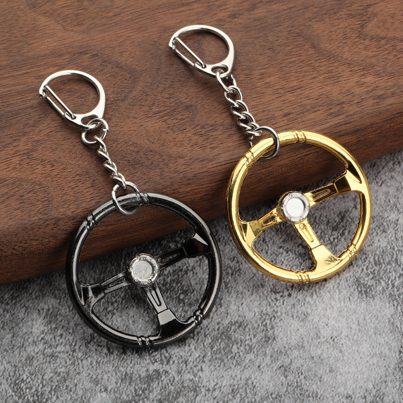 Cross-Border Hot-Selling Racing Steering Wheel Personalized Modified Car Keychain Steering Wheel Creative Model Metal Key Chain Cross-Border Hot-Selling Racing Steering Wheel Personalized Modified Car Keychain Steering Wheel Creative Model Metal Key Chain