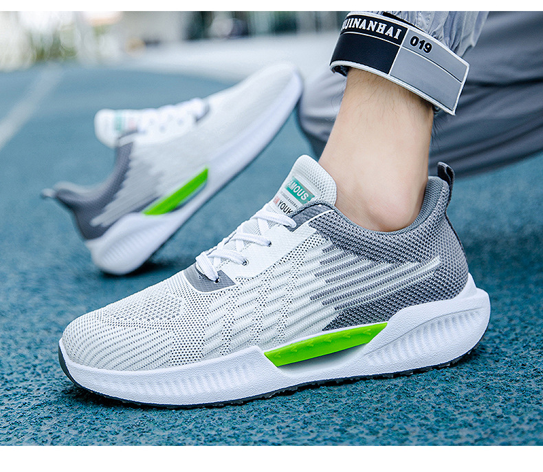 Scarpe da tennis da uomo Sneakers Tessuto Mesh Calzature da ginnastica comode e versatili_voghion.com