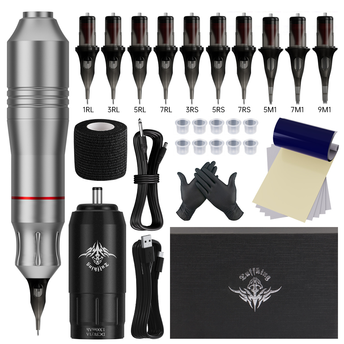 Traje de tatuaje transfronterizo equipo principiante conjunto completo línea de corte niebla tatuaje herramienta máquina de tatuaje traje ventas directas de fábrica