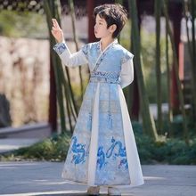 男童汉服2025新中式春秋男孩服装国学演出服儿童唐装古风帅气古装