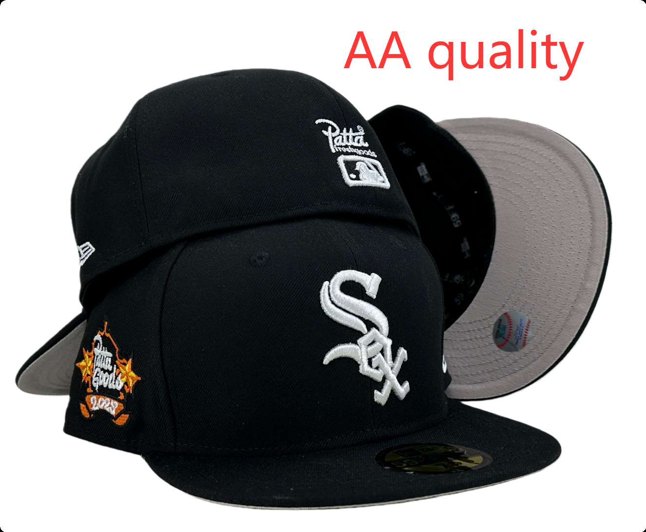 Gorra de béisbol de la liga de equipos de comercio exterior transfronterizo, novedad 2026, superventas, con patrón AA, de ala plana, a la moda y de talla estándar.